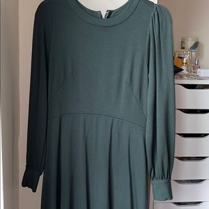 Green dress from the Loft